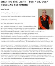 Gospel Trick Shot monthly columnTom